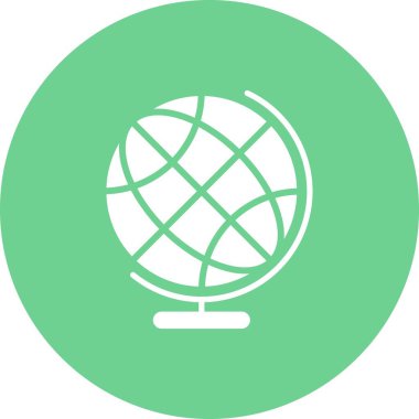 Vektör Dünya düz biçim simgesi