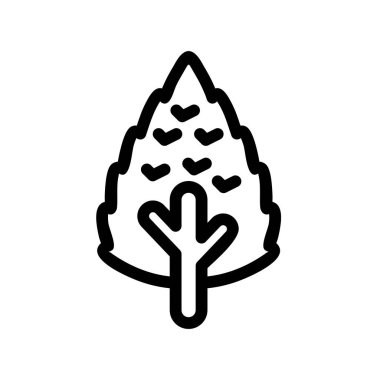 vektör ağacı düz biçim simgesi