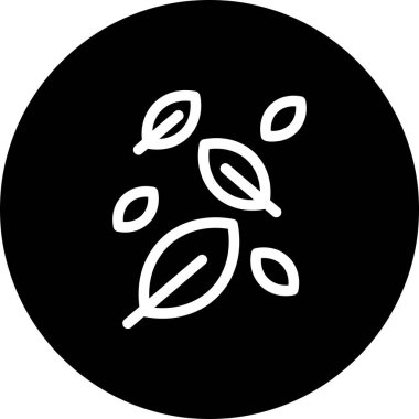 Yaprak simgesinin vektör illüstrasyonu