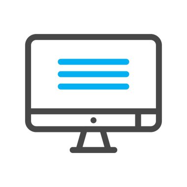 Lcd simgesinin vektör illüstrasyonu  