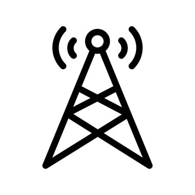 Kule simgesinin vektör illüstrasyonu  