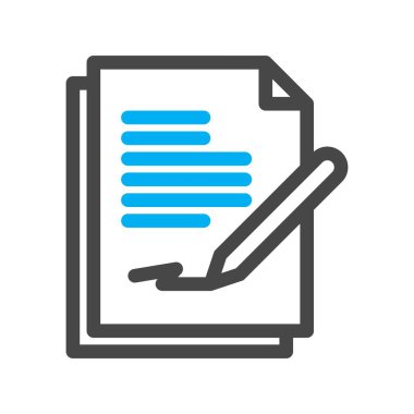 Vektör Belgesi düz biçim simgesi