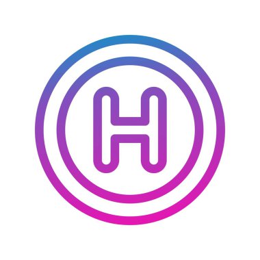 Hastane simgesinin vektör illüstrasyonu