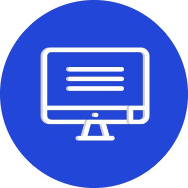 Lcd simgesinin vektör illüstrasyonu  