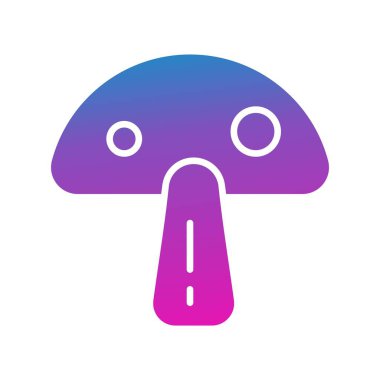 Mantar simgesinin vektör illüstrasyonu