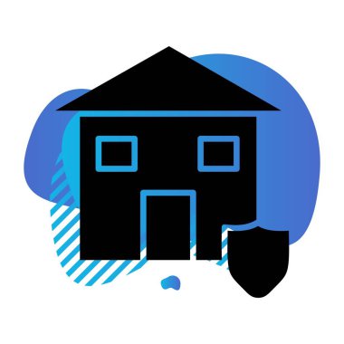 Ev simgesinin vektör illüstrasyonu 