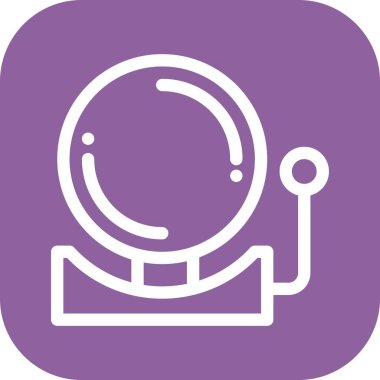  Çan simgesinin vektör illüstrasyonu   