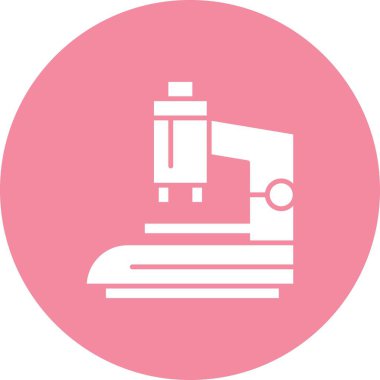  Mikroskop simgesinin vektör çizimi 