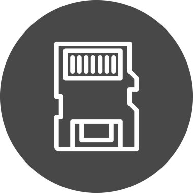 vektör Bellek Kartı simgesi 