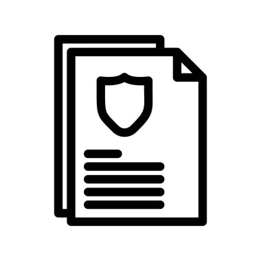 Vektör Belgesi düz biçim simgesi