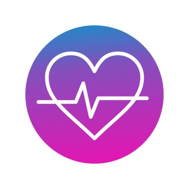 Kalp simgesinin vektör illüstrasyonu