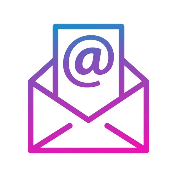 Vector Email Icône Style Plat — Image vectorielle