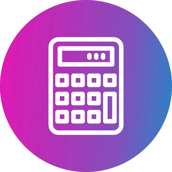 Vector Illustration Calculator Icon — Stock Vector