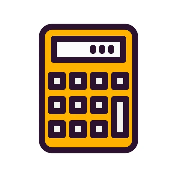 Ilustración Vectorial Del Icono Calculadora — Vector de stock