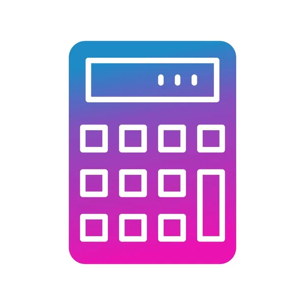 Vector Illustration Calculator Icon — Stock Vector
