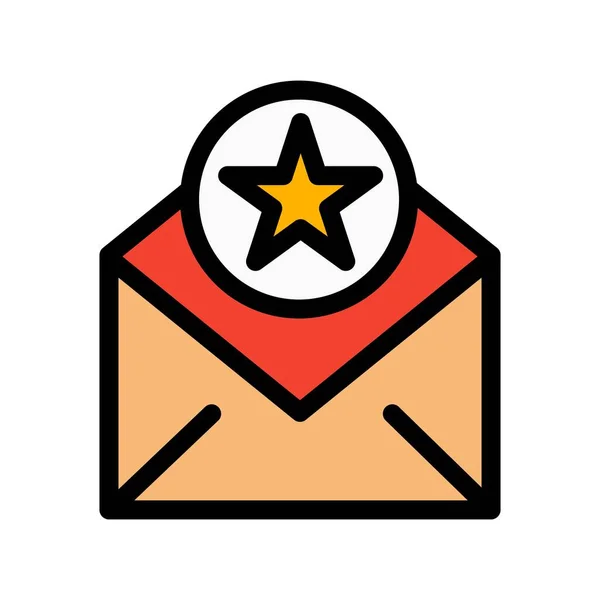 Ilustración Vectorial Del Icono Estrella — Vector de stock