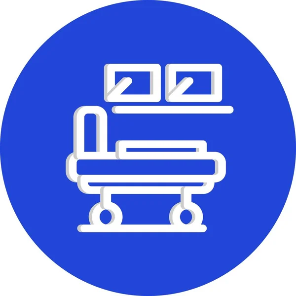 Διανυσματικό Κρεβάτι Νοσοκομείου Ico — Διανυσματικό Αρχείο