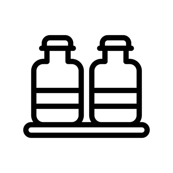 Vector Illustration Bottle Icon — Stock Vector