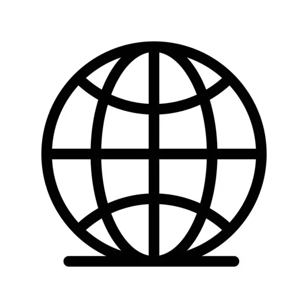 Vector Earth Icône Style Plat — Image vectorielle