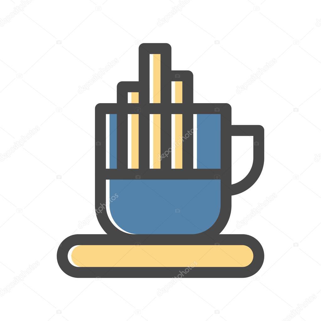 vector tea cup icon