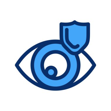 Göz simgesinin vektör illüstrasyonu 