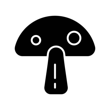 Mantar simgesinin vektör illüstrasyonu