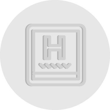 Hastane simgesinin vektör illüstrasyonu 