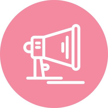 vektör hoparlörü düz biçim simgesi