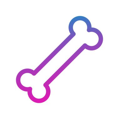 Kemik simgesinin vektör illüstrasyonu