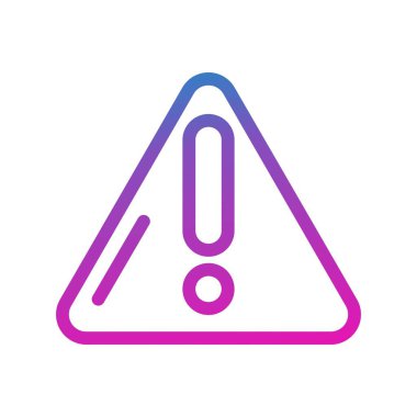 Uyarı simgesinin vektör illüstrasyonu 