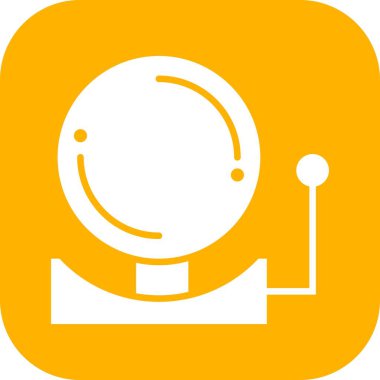  Çan simgesinin vektör illüstrasyonu   