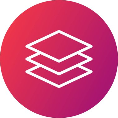 Katman simgesinin vektör illüstrasyonu 