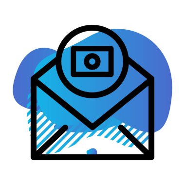  Kayıt simgesinin vektör illüstrasyonu