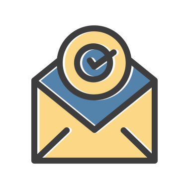 Vektör denetimi düz biçim simgesi