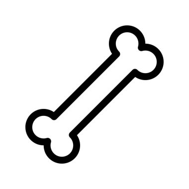 Kemik simgesinin vektör illüstrasyonu