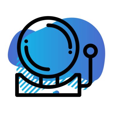  Çan simgesinin vektör illüstrasyonu   