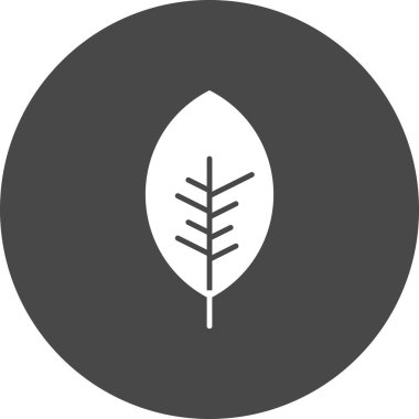 Yaprak simgesinin vektör illüstrasyonu