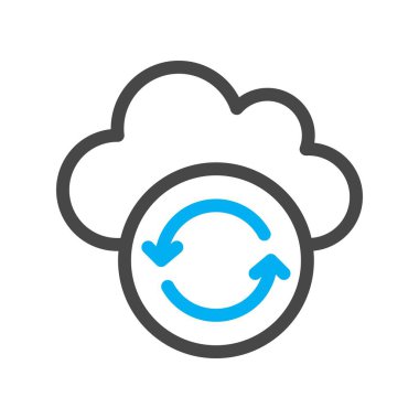 Vektör Refresh düz biçim simgesi