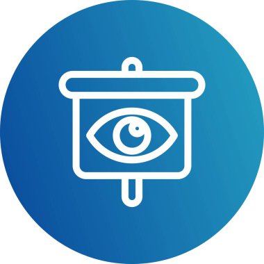 Göz simgesinin vektör illüstrasyonu 