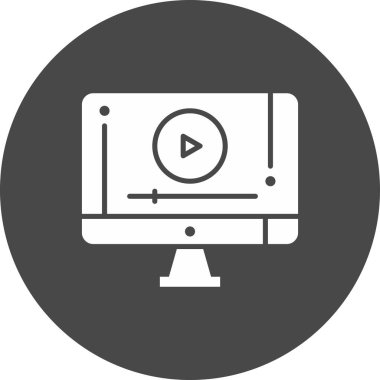 Lcd simgesinin vektör illüstrasyonu  