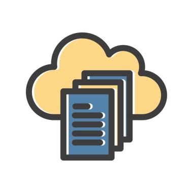 Vektör Belgesi düz biçim simgesi