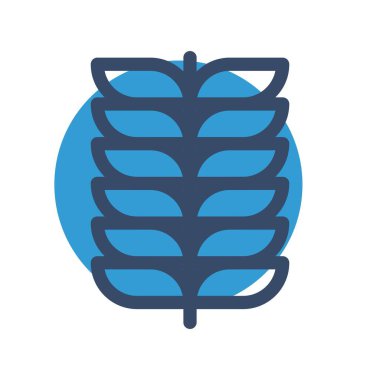 Çiçek simgesinin vektör illüstrasyonu