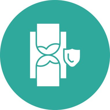 Kum saati simgesinin vektör çizimi 