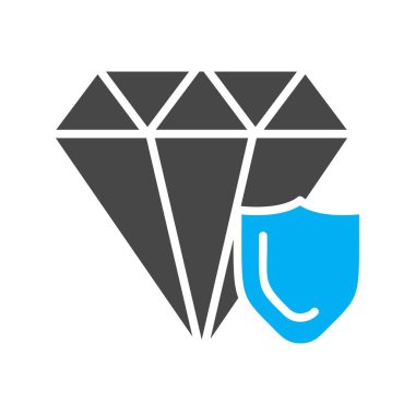 Elmas simgesinin vektör illüstrasyonu 