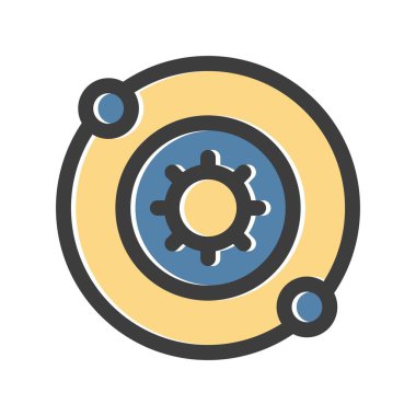 uzay simgesinin vektör illüstrasyonu 