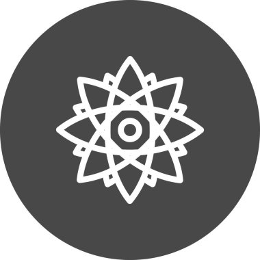  Çiçek simgesinin vektör illüstrasyonu