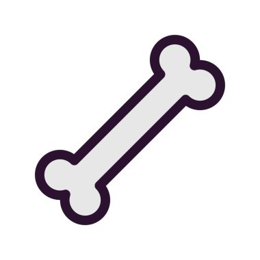 Kemik simgesinin vektör illüstrasyonu