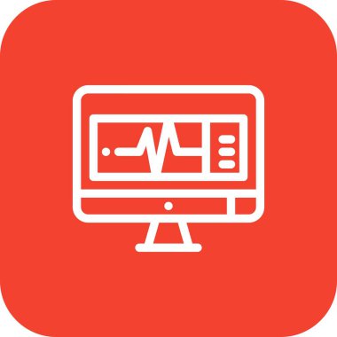 Lcd simgesinin vektör illüstrasyonu  