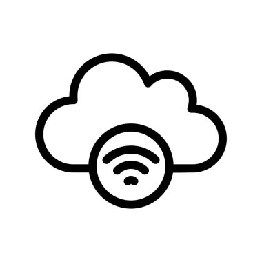 Vektör wifi düz biçim simgesi