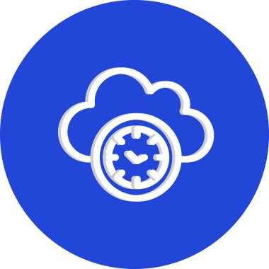 Vektör Saati düz biçim simgesi